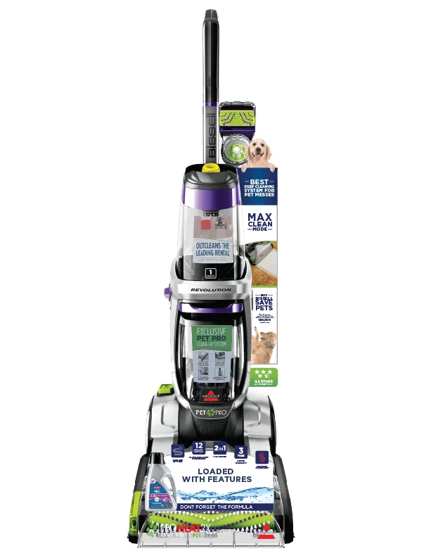 Bissell Pet Pro display with side-panel feature strip